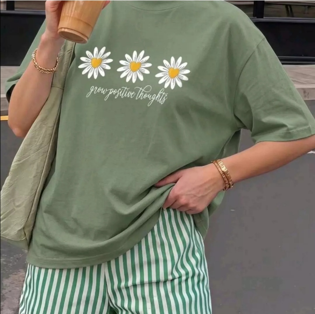 Women’s Casual Short Sleeve Round Neck T-Shirt – Printed Pattern, Soft & Comfortable Fabric, Machine Washable, Summer Tops Vacation